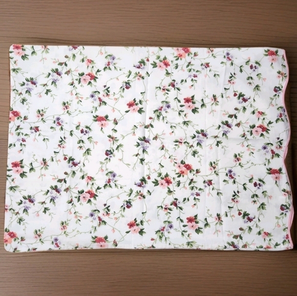 VTG Laura Ashley Polyanthus Primrose Full Flat Sheet And 2 Pillowcases - Picture 4 of 10